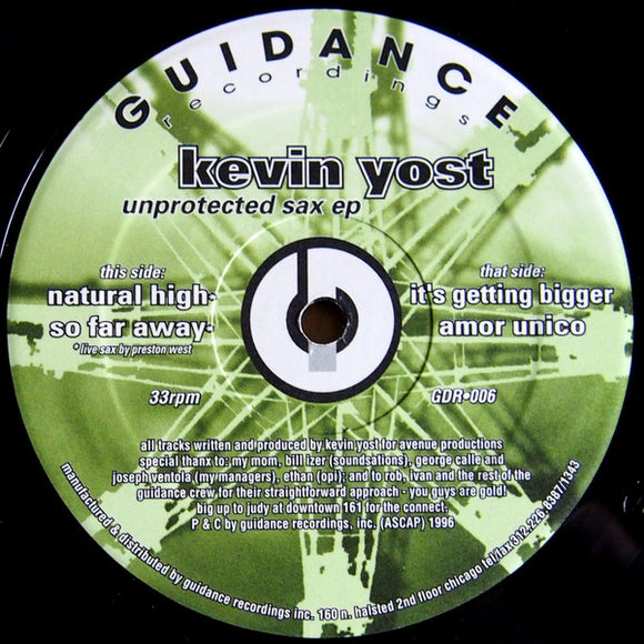 Kevin Yost ‎– Unprotected Sax EP