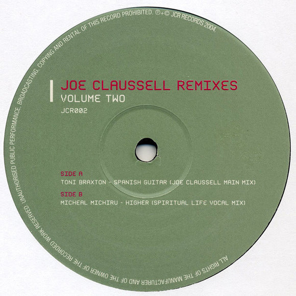 Joe Claussell ‎– Remixes (Volume Two)