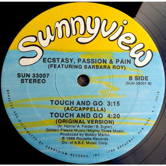 Ecstasy, Passion & Pain ‎– Touch And Go